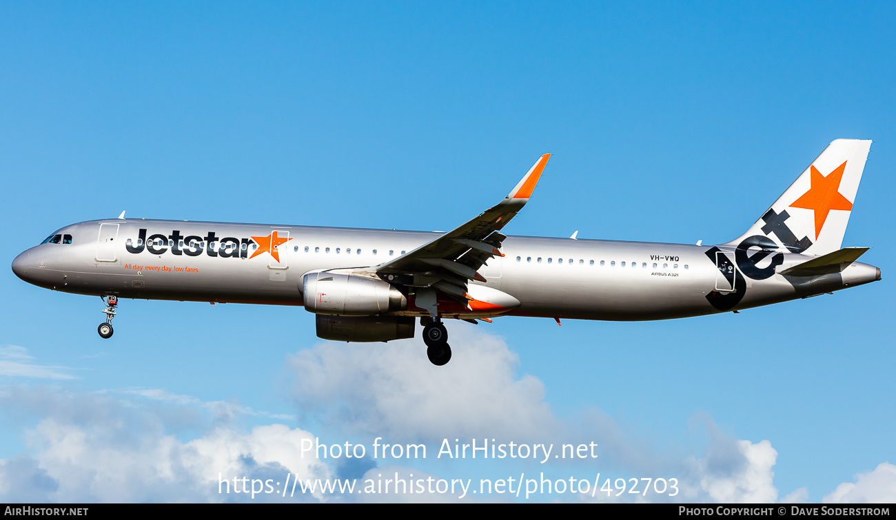 Aircraft Photo of VH-VWQ | Airbus A321-231 | Jetstar Airways | AirHistory.net #492703