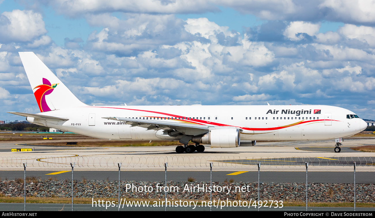 Aircraft Photo of P2-PXV | Boeing 767-341/ER | Air Niugini | AirHistory.net #492733