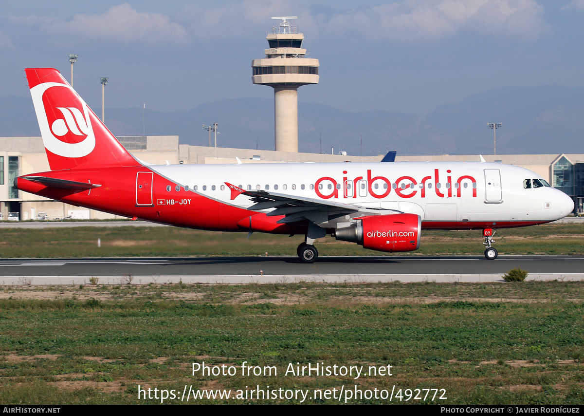 Aircraft Photo of HB-JOY | Airbus A319-112 | Air Berlin | AirHistory.net #492772