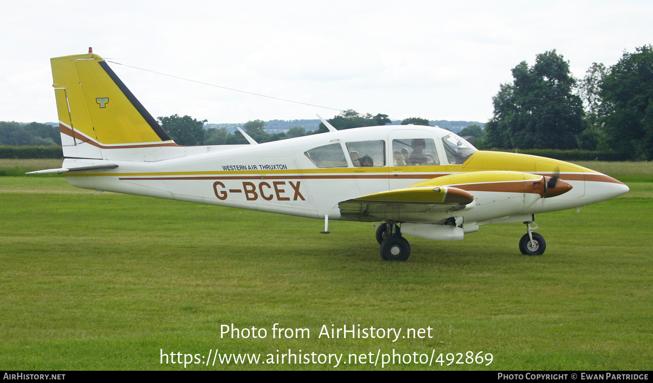 Aircraft Photo of G-BCEX | Piper PA-E23-250 Aztec | Western Air Thruxton | AirHistory.net #492869