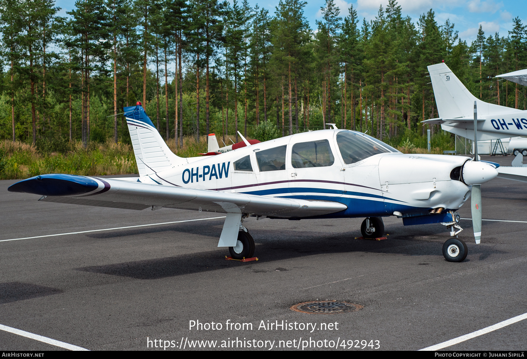 Aircraft Photo of OH-PAW | Piper PA-28R-200 Cherokee Arrow II | AirHistory.net #492943