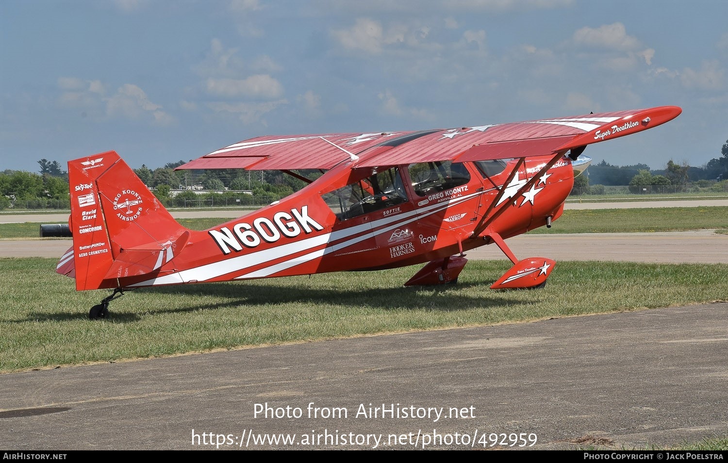 Aircraft Photo of N60GK | American Champion 8KCAB-180 Super Decathlon | Greg Koontz Airshows | AirHistory.net #492959