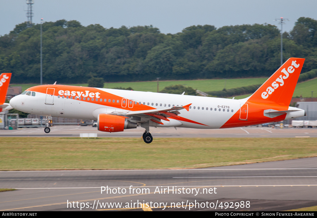 Aircraft Photo of G-EZTG | Airbus A320-214 | EasyJet | AirHistory.net ...