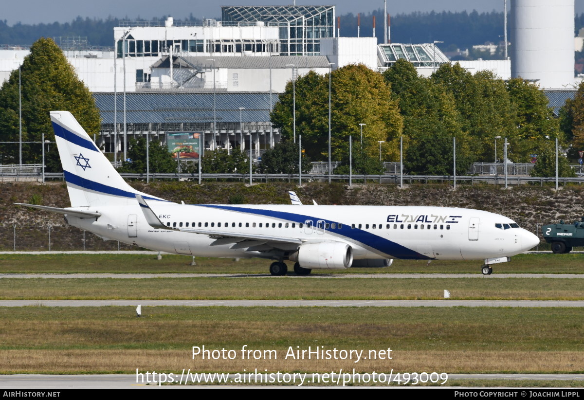 Aircraft Photo of 4X-EKC | Boeing 737-858 | El Al Israel Airlines | AirHistory.net #493009