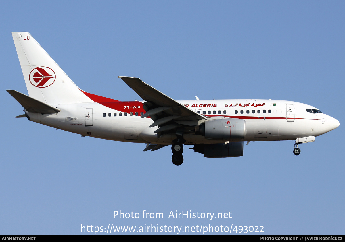 Aircraft Photo of 7T-VJU | Boeing 737-6D6 | Air Algérie | AirHistory.net #493022