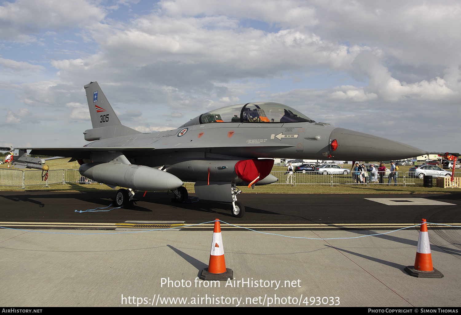 Aircraft Photo of 305 | General Dynamics F-16BM Fighting Falcon | Norway - Air Force | AirHistory.net #493033