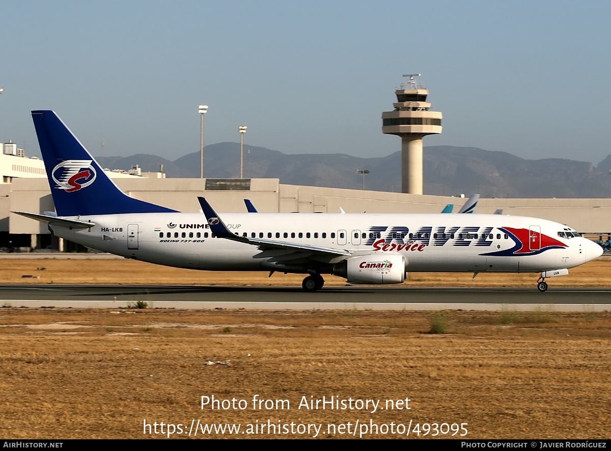 Aircraft Photo of HA-LKB | Boeing 737-8CX | Travel Service | AirHistory.net #493095