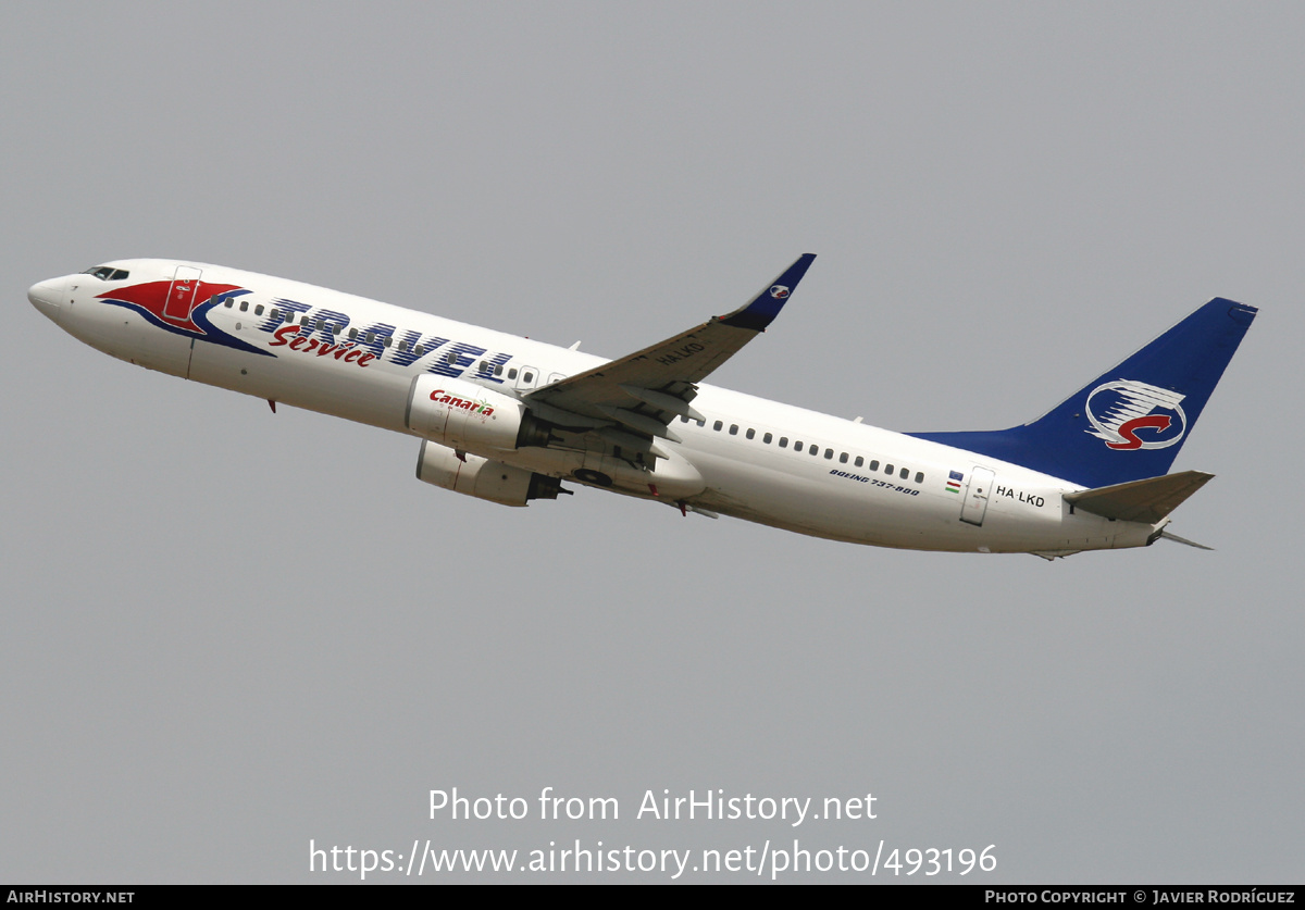 Aircraft Photo of HA-LKD | Boeing 737-8K5 | Travel Service | AirHistory.net #493196