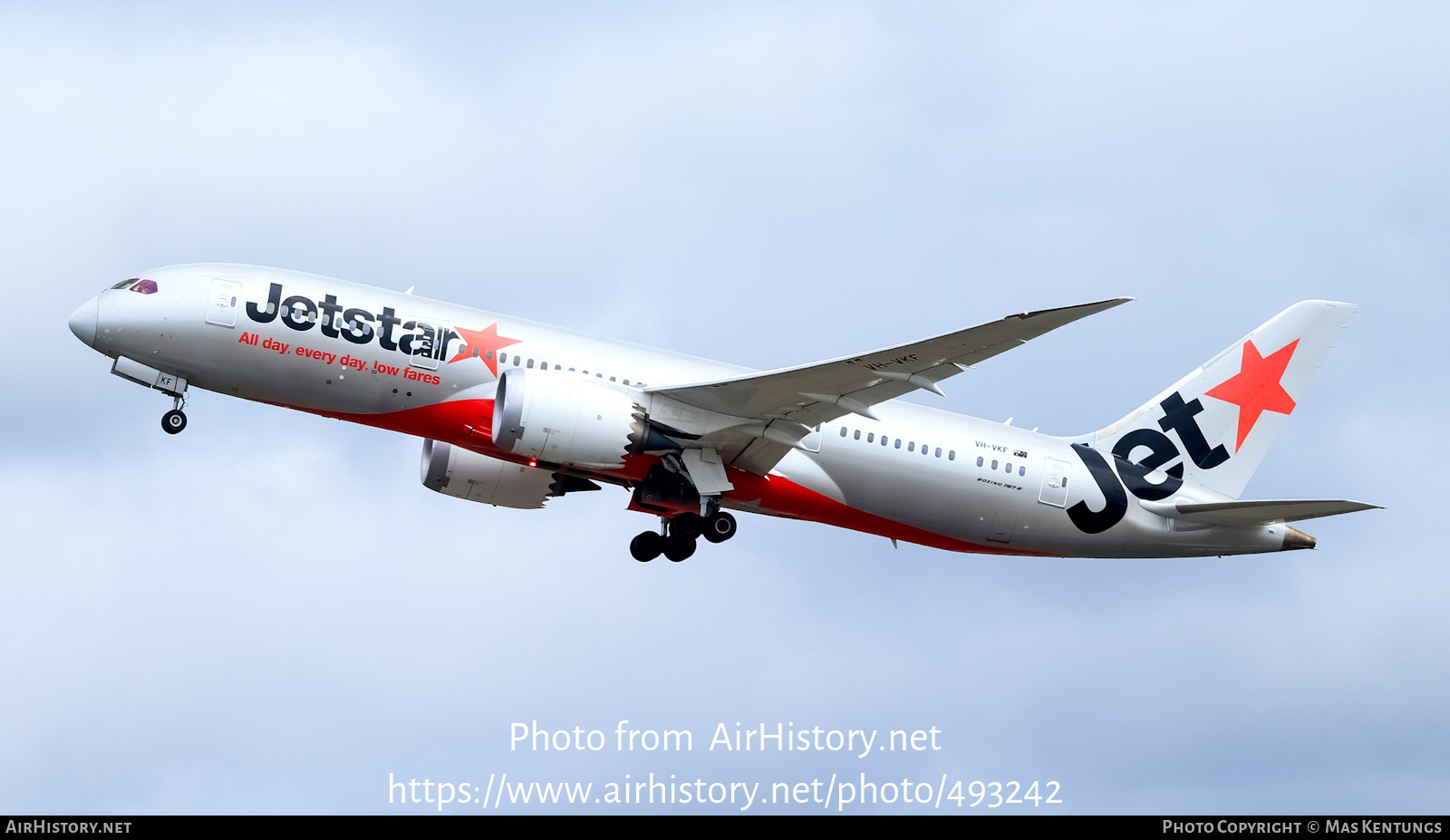 Aircraft Photo of VH-VKF | Boeing 787-8 Dreamliner | Jetstar Airways | AirHistory.net #493242