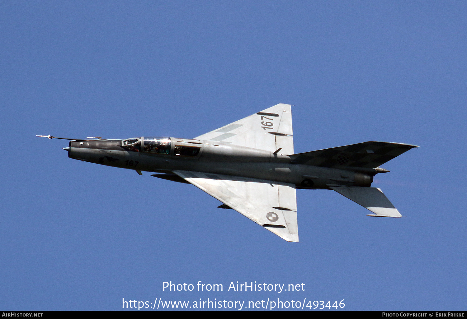 Aircraft Photo of 167 | Mikoyan-Gurevich MiG-21UMD | Croatia - Air Force | AirHistory.net #493446