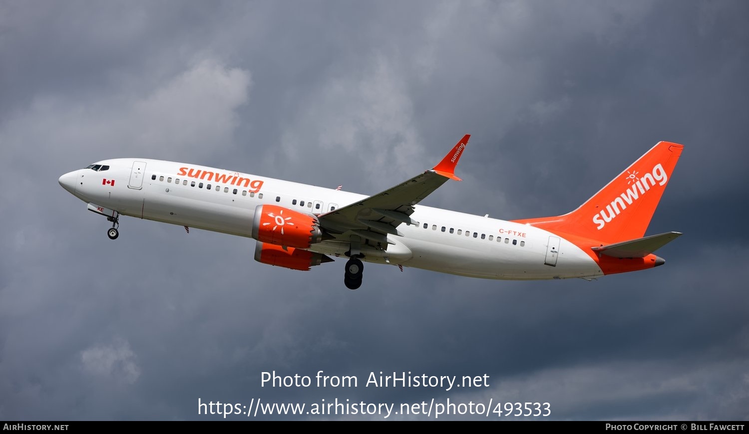 Aircraft Photo of C-FTXE | Boeing 737-8 Max 8 | Sunwing Airlines | AirHistory.net #493533