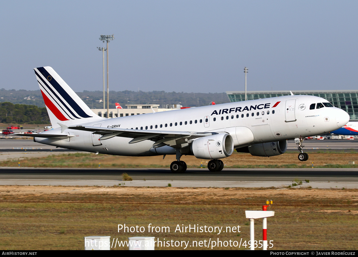 Aircraft Photo of F-GRHV | Airbus A319-111 | Air France | AirHistory.net #493545