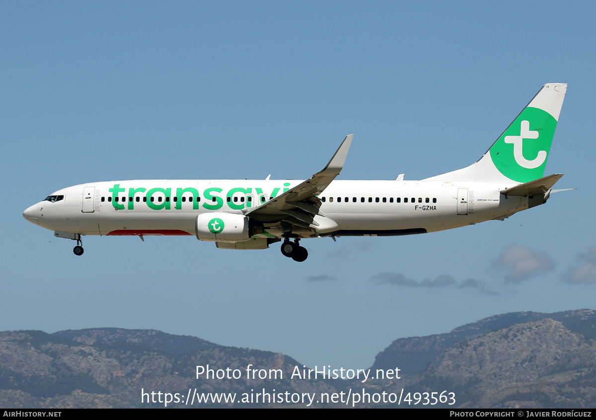 Aircraft Photo of F-GZHA | Boeing 737-8GJ | Transavia | AirHistory.net #493563