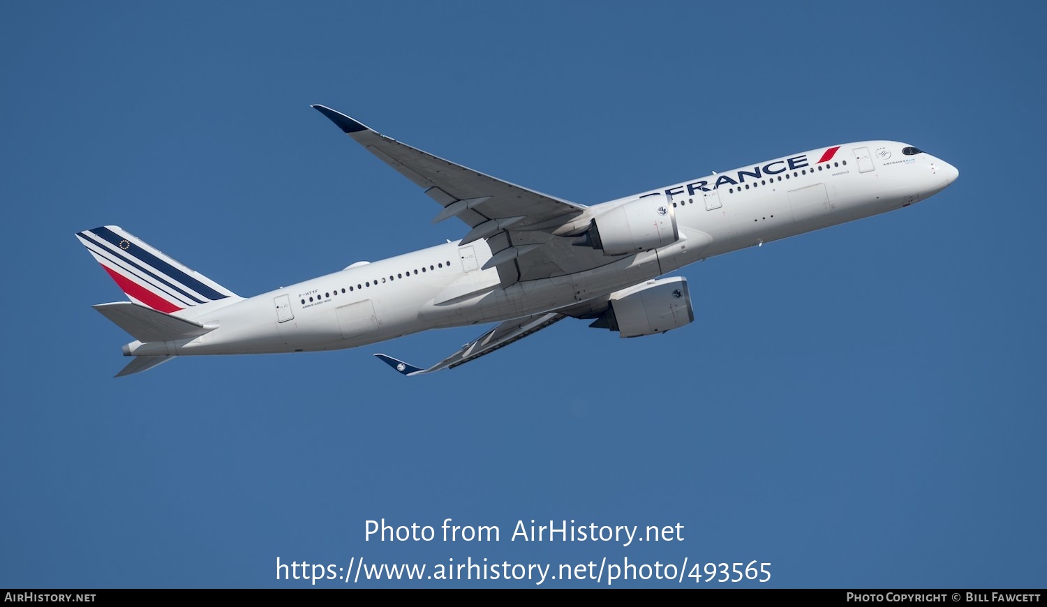 Aircraft Photo of F-HTYF | Airbus A350-941 | Air France | AirHistory.net #493565