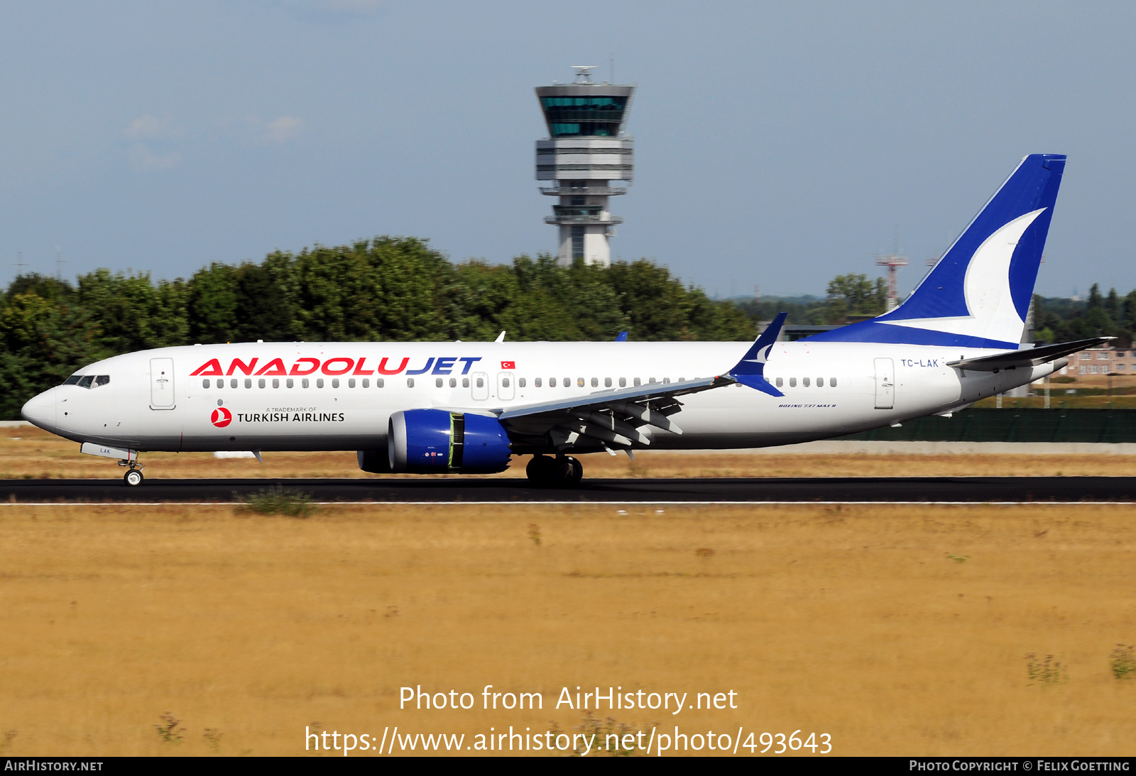 Aircraft Photo of TC-LAK | Boeing 737-8 Max 8 | AnadoluJet | AirHistory.net #493643