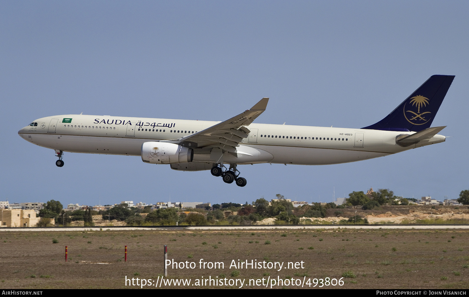 Aircraft Photo of HZ-AQ23 | Airbus A330-343E | Saudia - Saudi Arabian Airlines | AirHistory.net #493806