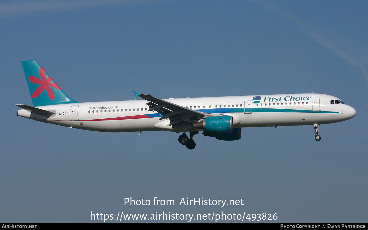 Aircraft Photo of G-OOPH | Airbus A321-211 | First Choice Airways | AirHistory.net #493826