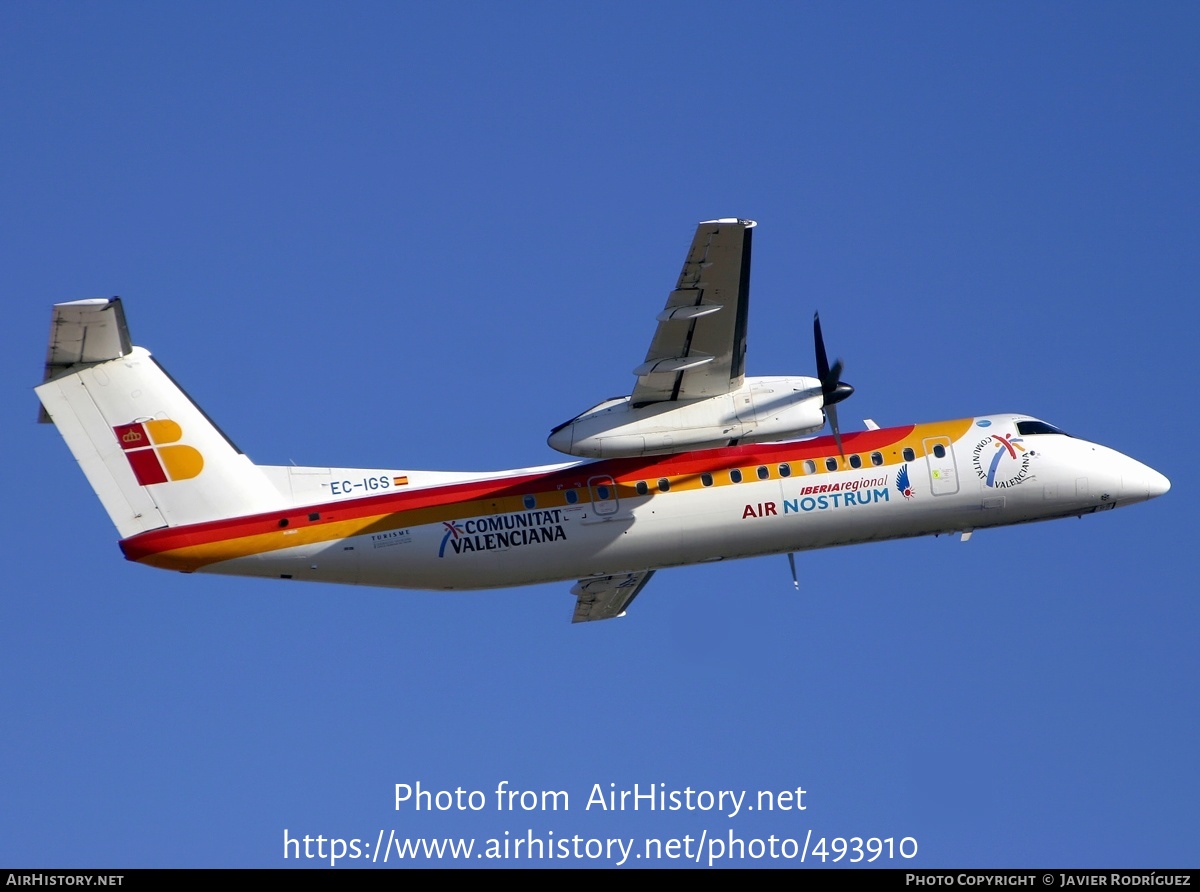 Aircraft Photo of EC-IGS | Bombardier DHC-8-315Q Dash 8 | Iberia Regional | AirHistory.net #493910