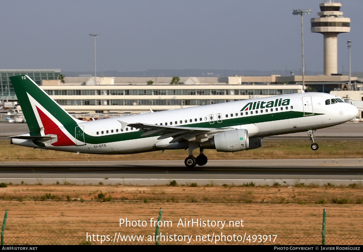 Aircraft Photo of EI-DTG | Airbus A320-216 | Alitalia | AirHistory.net #493917