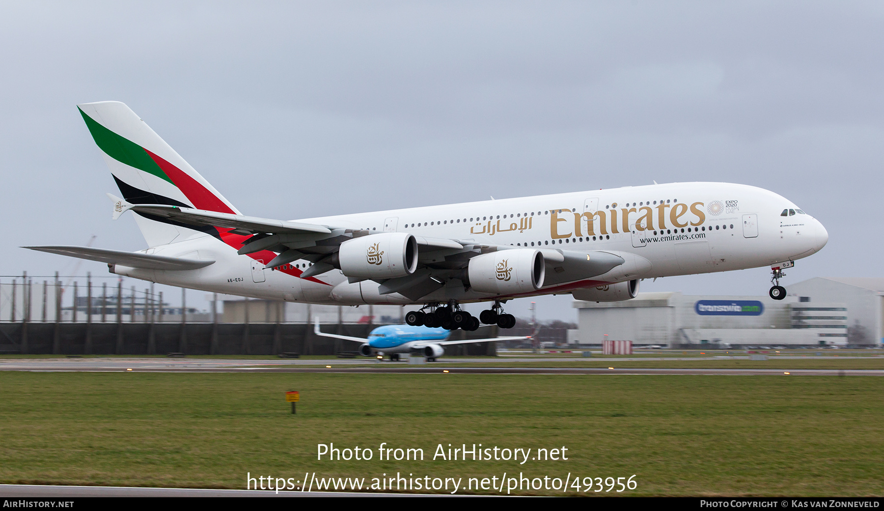 Aircraft Photo of A6-EOJ | Airbus A380-861 | Emirates | AirHistory.net #493956