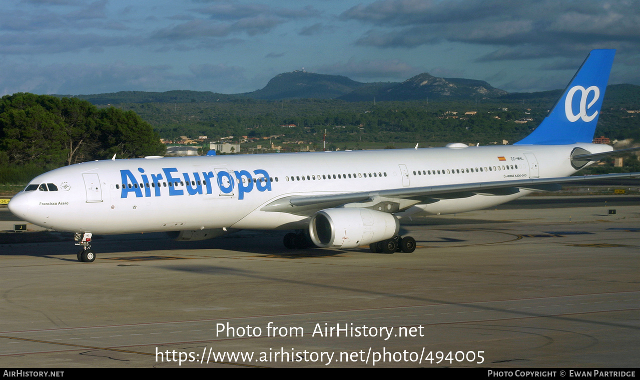 Aircraft Photo of EC-MHL | Airbus A330-343 | Air Europa | AirHistory.net #494005