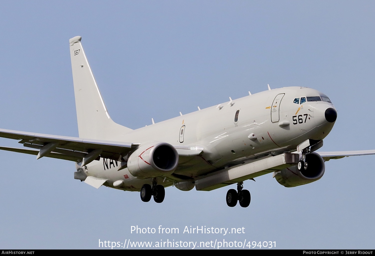 Aircraft Photo of 169567 / 567 | Boeing P-8A Poseidon | USA - Navy | AirHistory.net #494031