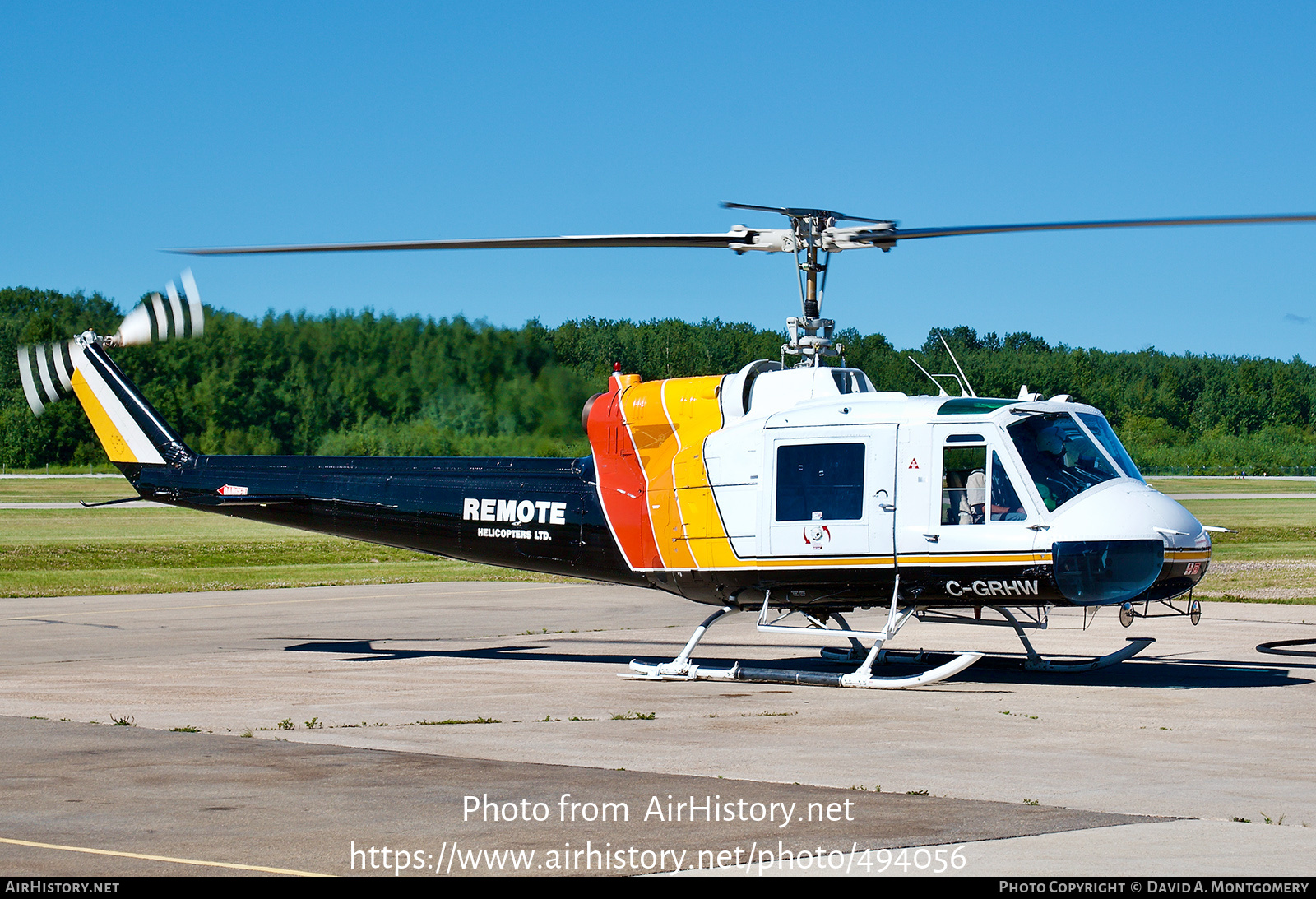 Aircraft Photo of C-GRHW | Bell 204B | Remote Helicopters | AirHistory.net #494056