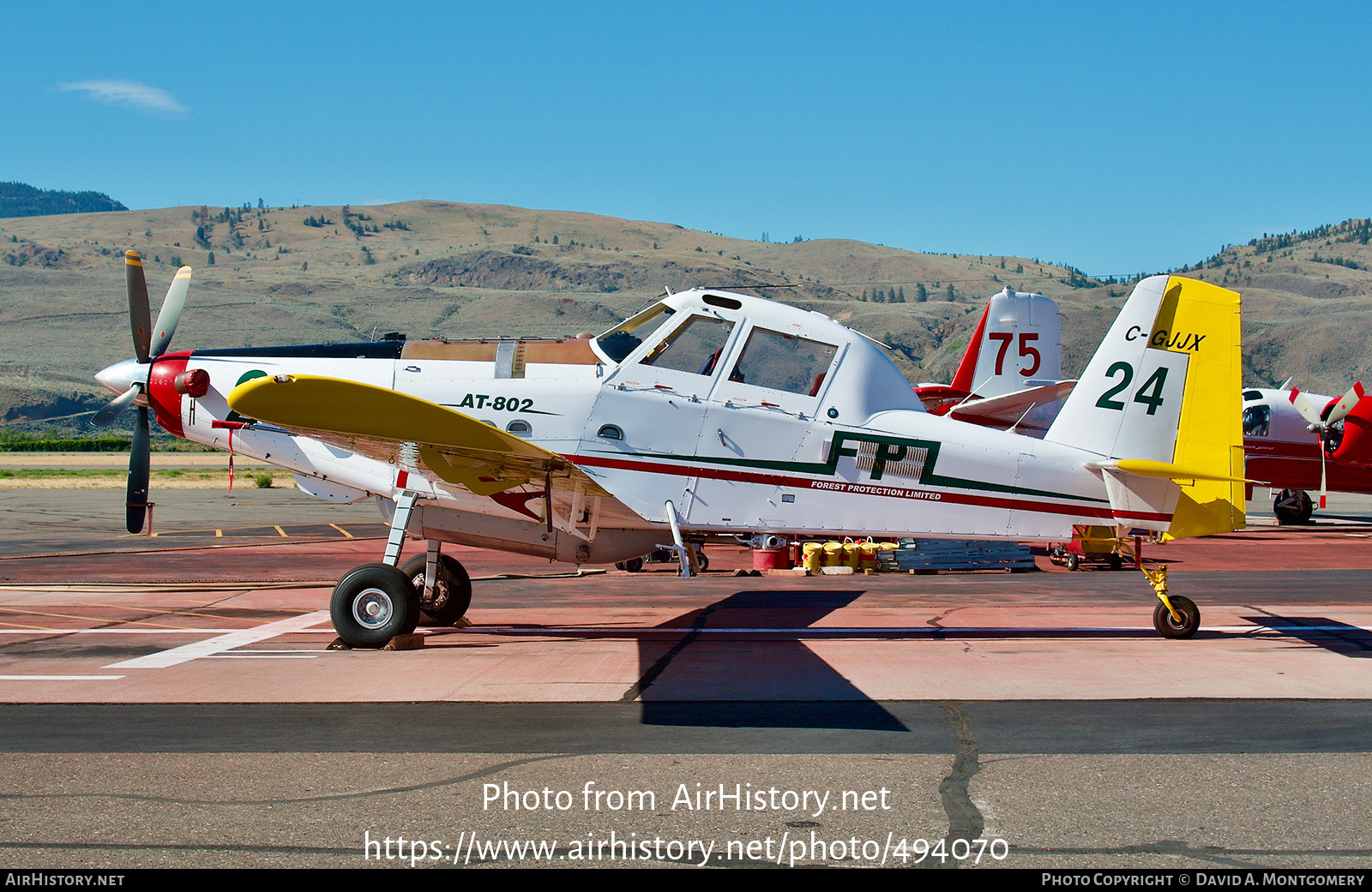 Aircraft Photo of C-GJJX | Air Tractor AT-802 | Forest Protection Ltd - FPL | AirHistory.net #494070