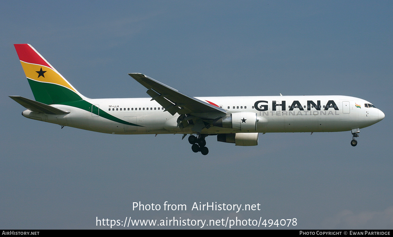 Aircraft Photo of TF-LLA | Boeing 767-366/ER | Ghana International Airlines | AirHistory.net #494078