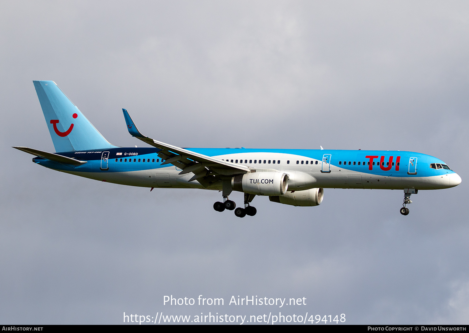 Aircraft Photo of G-OOBD | Boeing 757-28A | TUI | AirHistory.net #494148