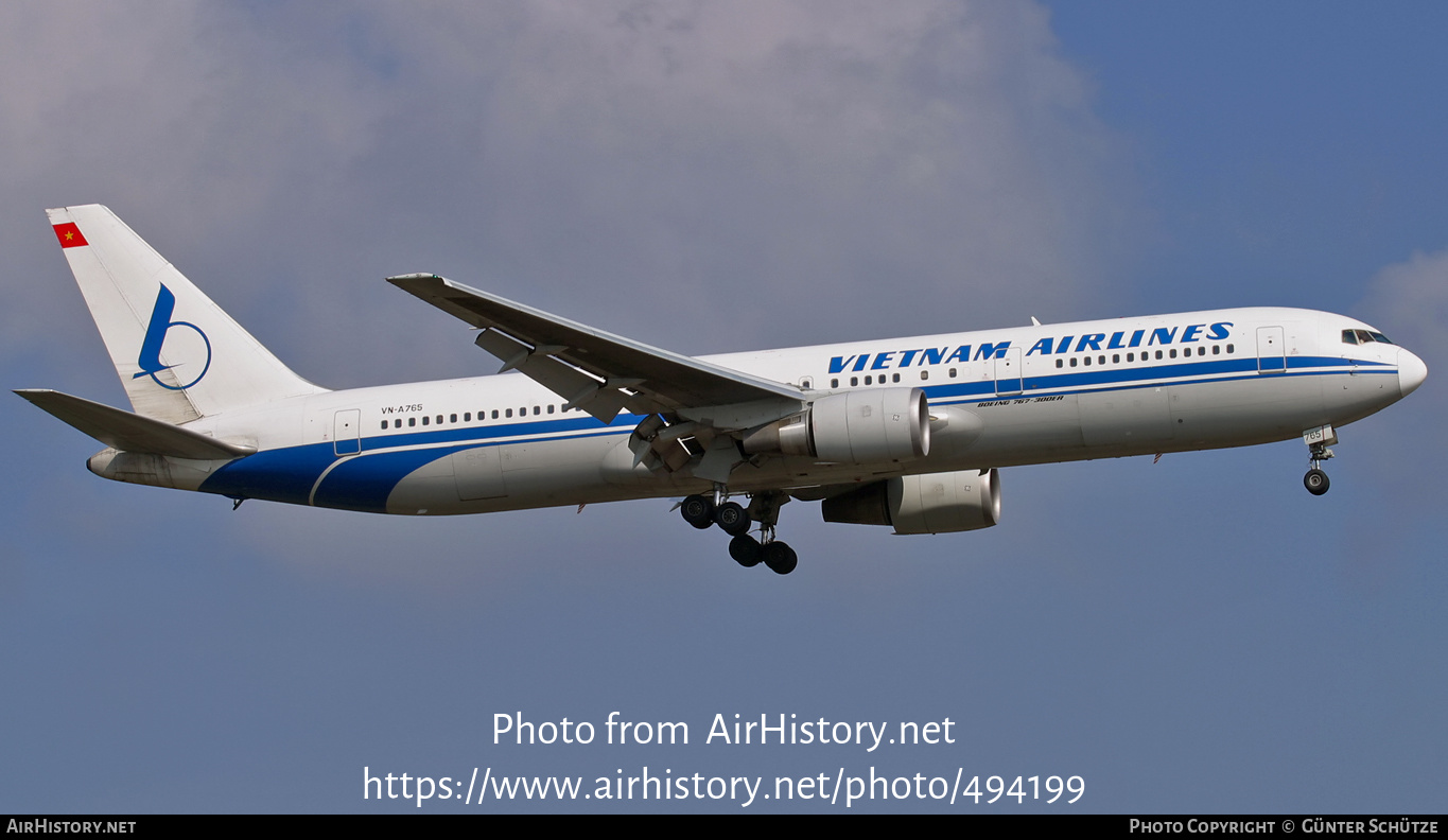 Aircraft Photo of VN-A765 | Boeing 767-324/ER | Vietnam Airlines | AirHistory.net #494199