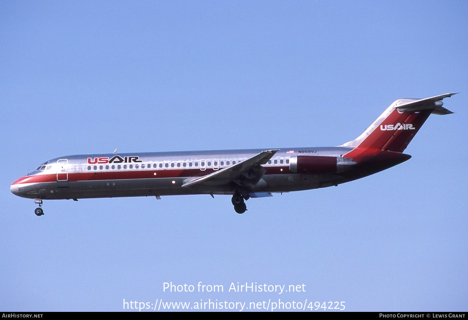 Aircraft Photo of N959VJ | McDonnell Douglas DC-9-32 | USAir | AirHistory.net #494225