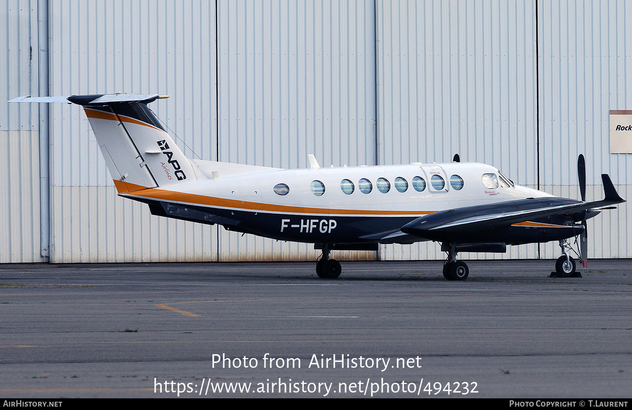 Aircraft Photo of F-HFGP | Hawker Beechcraft 350i King Air (B300) | APG Airlines | AirHistory.net #494232