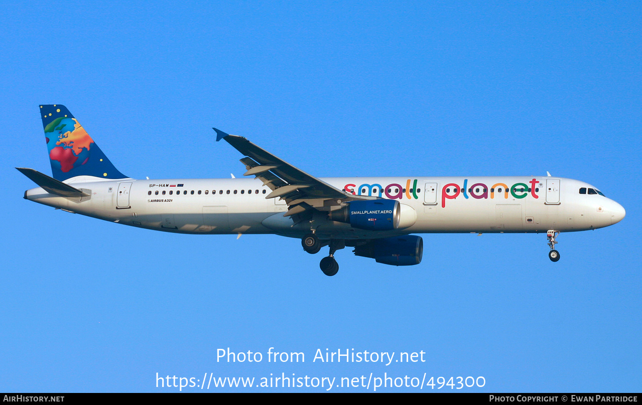 Aircraft Photo of SP-HAW | Airbus A321-211 | Small Planet Airlines | AirHistory.net #494300