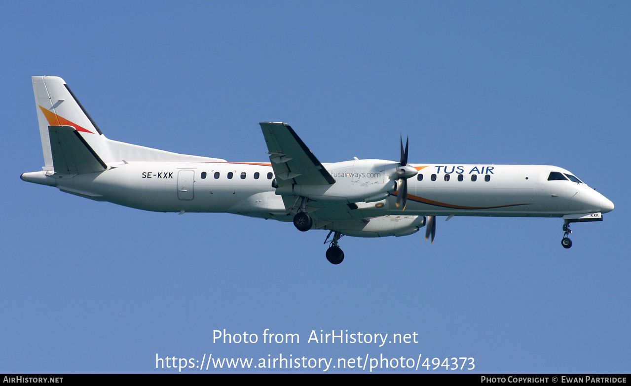 Aircraft Photo of SE-KXK | Saab 2000 | Tus Airways | AirHistory.net #494373