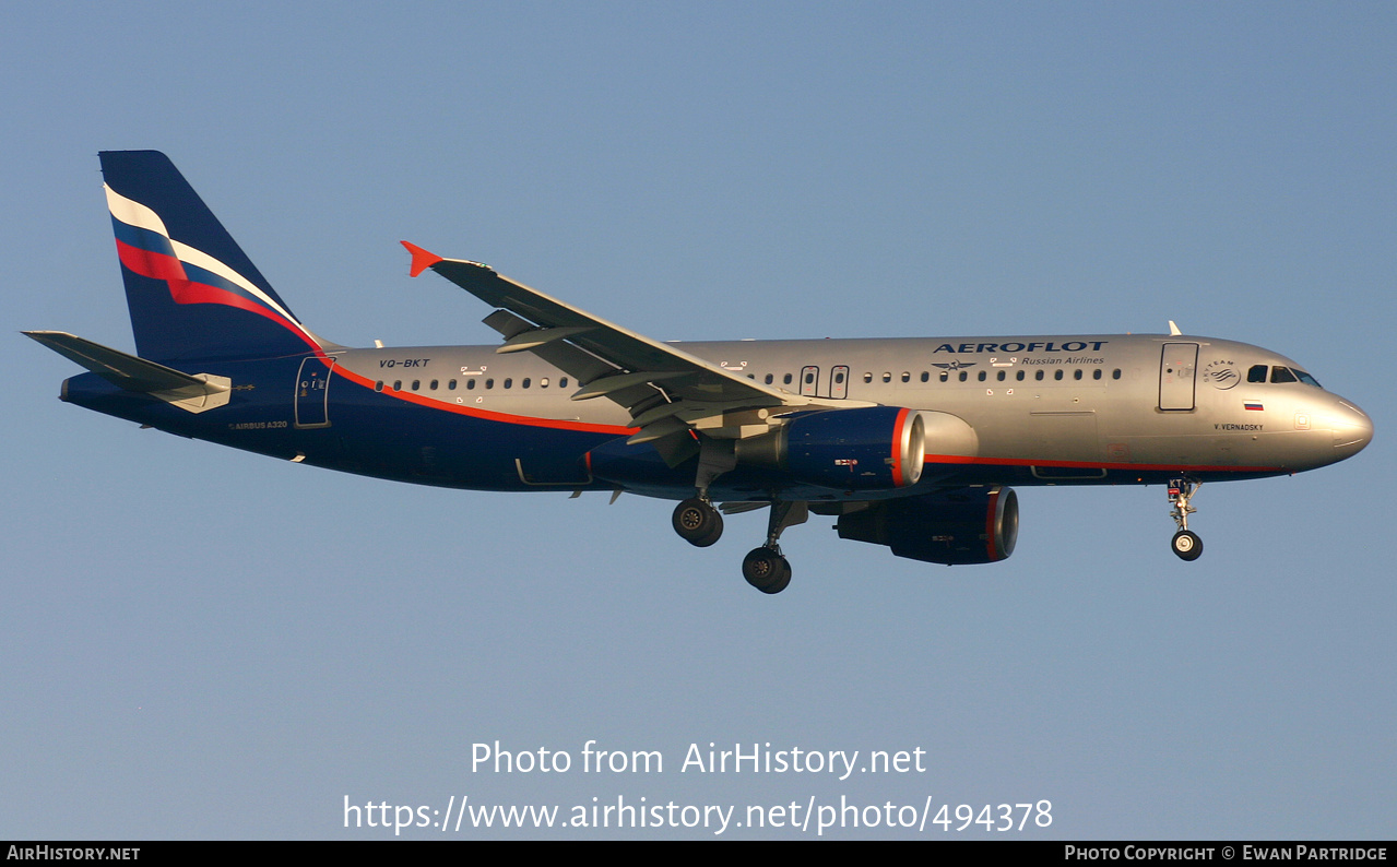 Aircraft Photo of VQ-BKT | Airbus A320-214 | Aeroflot - Russian Airlines | AirHistory.net #494378