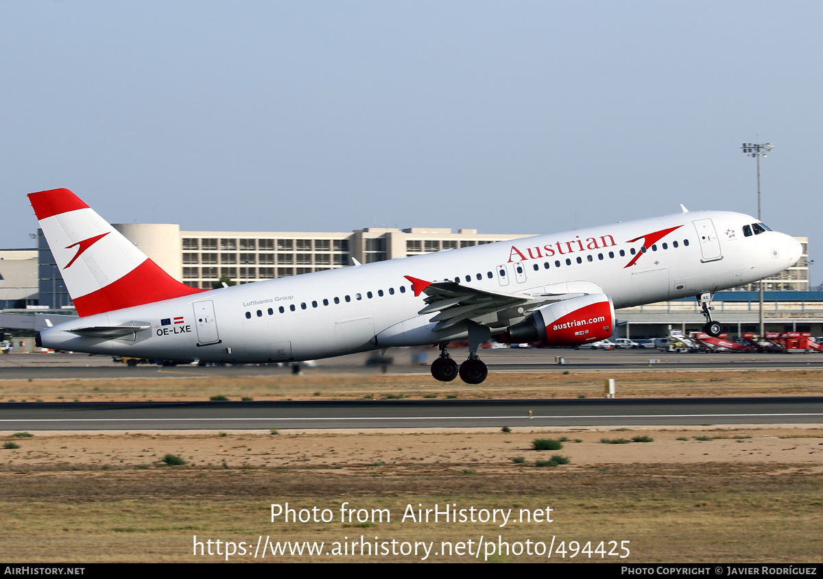 Aircraft Photo of OE-LXE | Airbus A320-216 | Austrian Airlines | AirHistory.net #494425