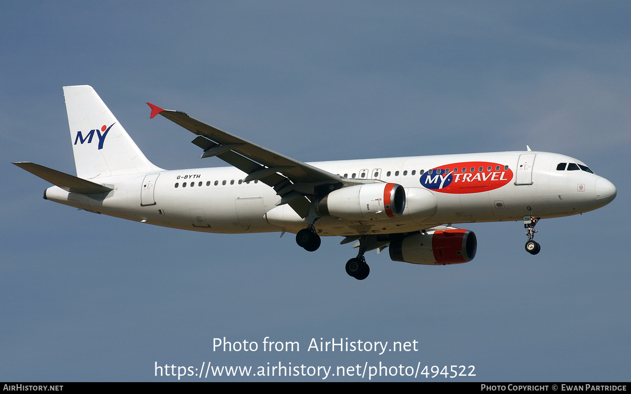 Aircraft Photo of G-BYTH | Airbus A320-231 | MyTravel Airways | AirHistory.net #494522