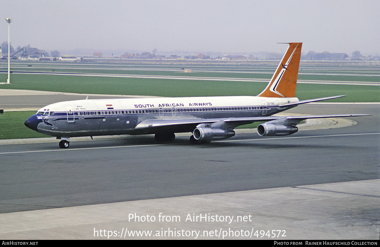 Aircraft Photo of ZS-SAG | Boeing 707-344B | South African Airways - Suid-Afrikaanse Lugdiens | AirHistory.net #494572