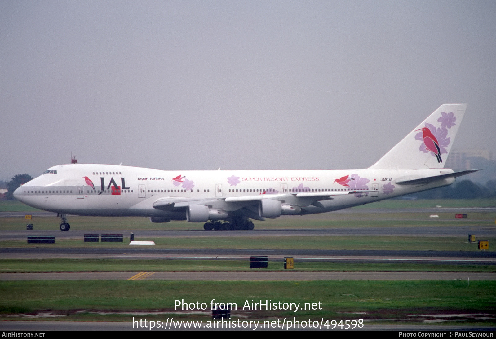 Aircraft Photo of JA8141 | Boeing 747-246B | Japan Airlines - JAL | AirHistory.net #494598