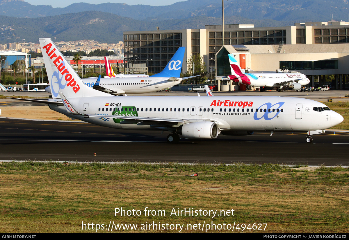 Aircraft Photo of EC-IDA | Boeing 737-86Q | Air Europa | AirHistory.net #494627