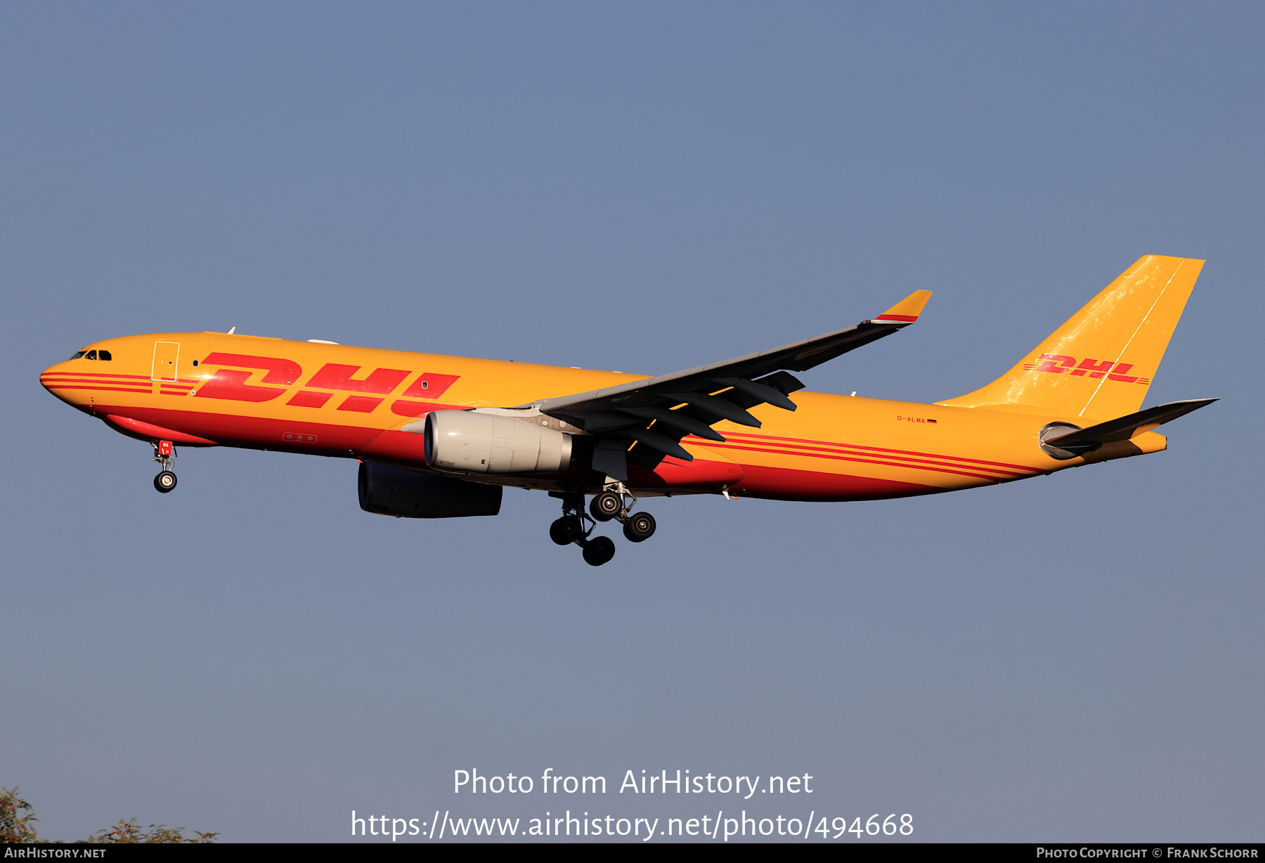 Aircraft Photo of D-ALMA | Airbus A330-243F | DHL International | AirHistory.net #494668