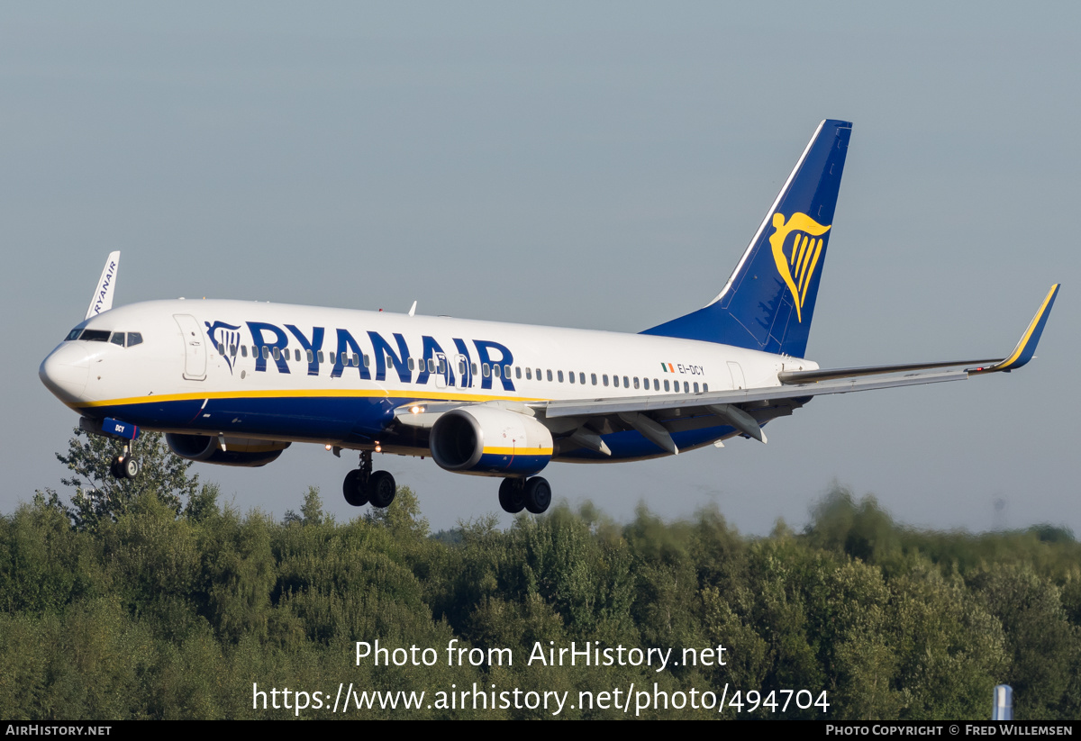 Aircraft Photo of EI-DCY | Boeing 737-8AS | Ryanair | AirHistory.net #494704