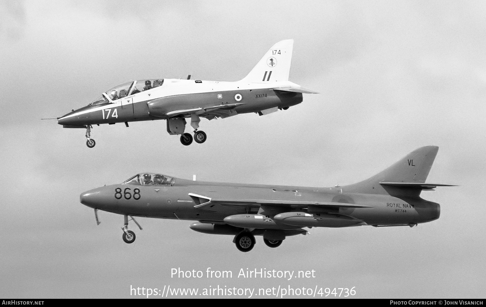 Aircraft Photo of WT744 | Hawker Hunter GA11 | UK - Navy | AirHistory.net #494736