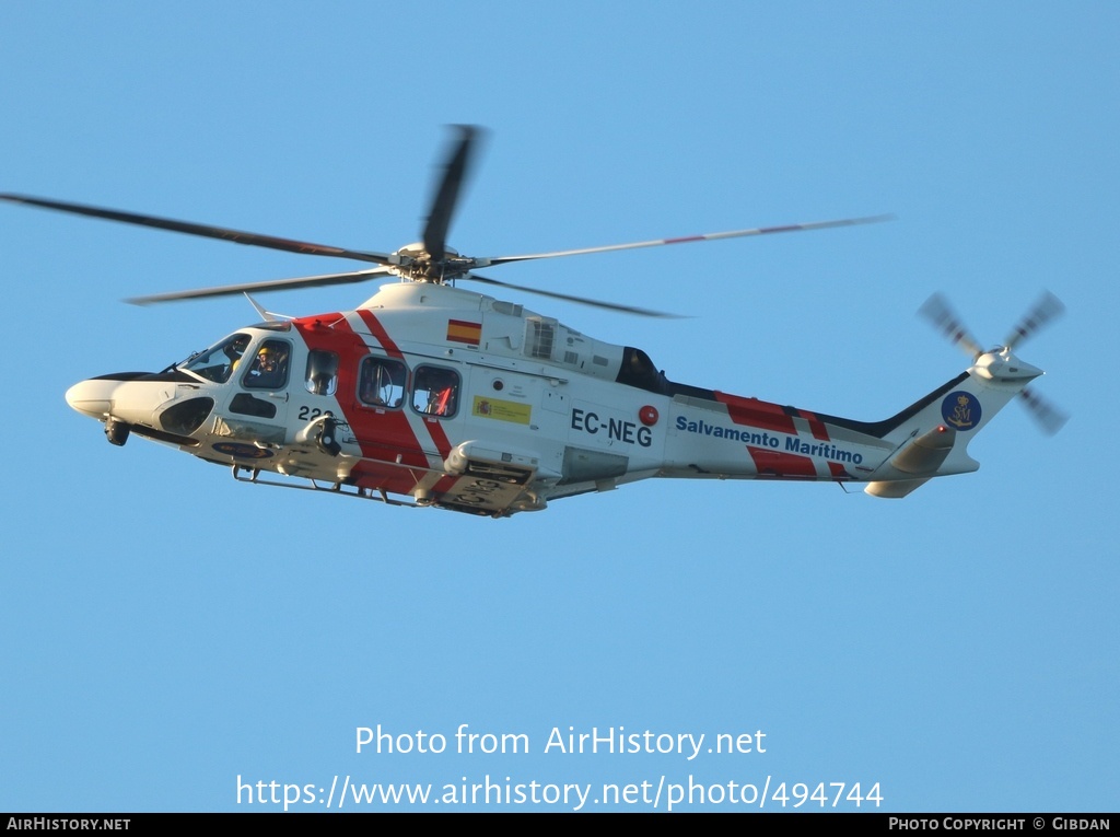 Aircraft Photo of EC-NEG | AgustaWestland AW-139 | Salvamento Marítimo | AirHistory.net #494744