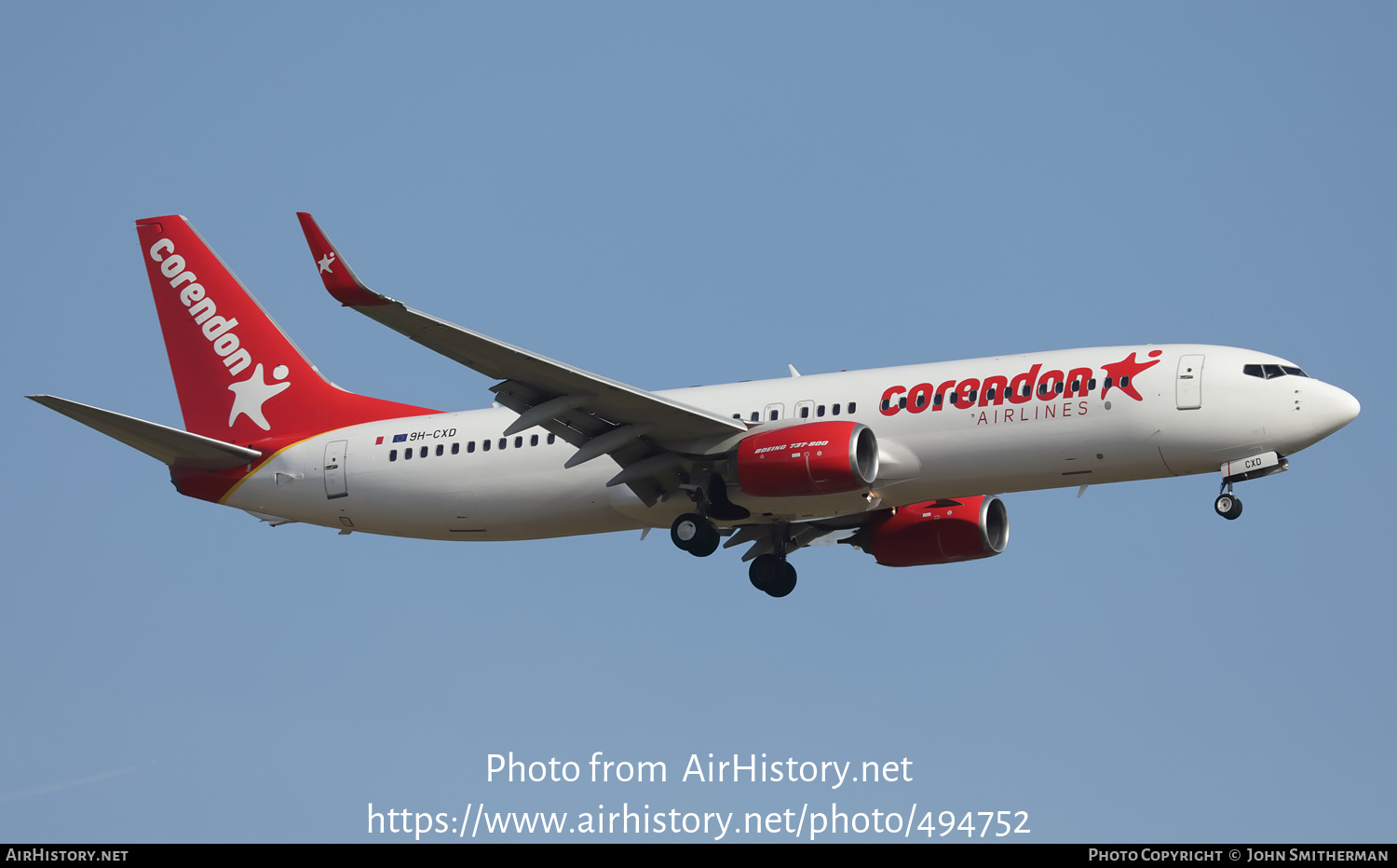 Aircraft Photo of 9H-CXD | Boeing 737-8GP | Corendon Airlines | AirHistory.net #494752