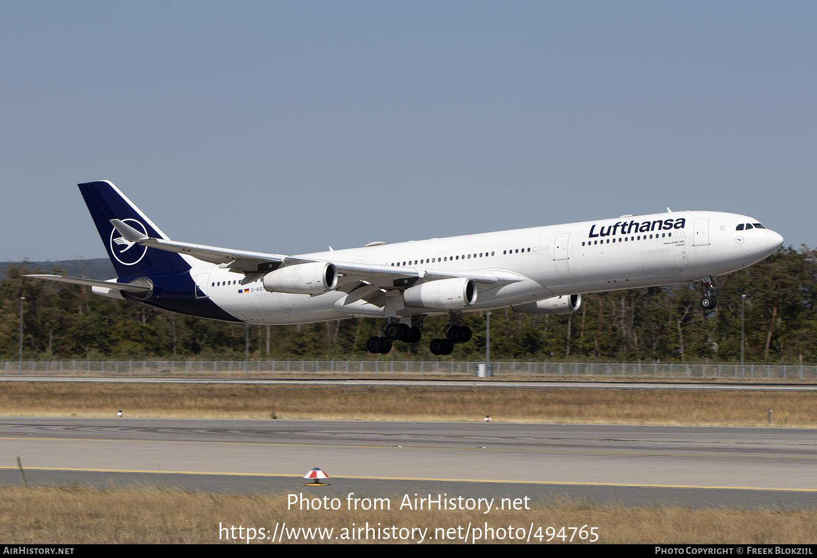 Aircraft Photo of D-AIGT | Airbus A340-313X | Lufthansa | AirHistory.net #494765