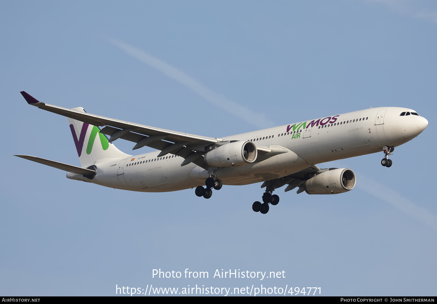 Aircraft Photo of EC-NOG | Airbus A330-343 | Wamos Air | AirHistory.net #494771