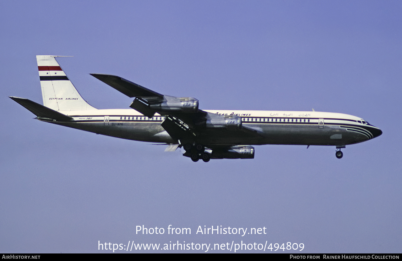 Aircraft Photo of SU-APE | Boeing 707-366C | United Arab Airlines - UAA | AirHistory.net #494809