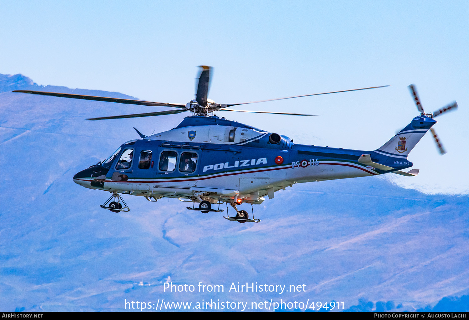 Aircraft Photo of MM81978 | Agusta Westland UH-139E | Italy - Polizia | AirHistory.net #494911